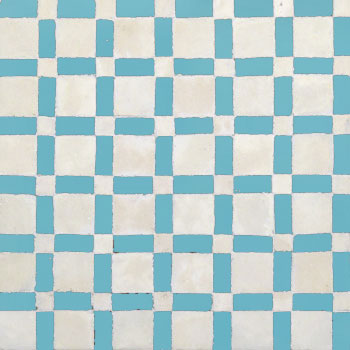 Mosaic House Moroccan tile Fes 1-13 White Light Turquoise  zellige, mosaic, zellij, field, pattern, glaze, simple, classic 